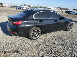 2019 BMW 3 Series 330i with VIN WBA5R1C50KFH09519, listed as a Copart auction lot 46501075 with 75,067 mi miles and Salvage Title. Bid and sale history available at carsss.com. Image 3.