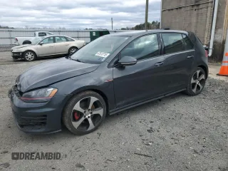 2015 Volkswagen Golf GTI Autobahn with VIN 3VW4T7AU7FM016878, listed as a Copart auction lot 47613715 with 124,009 mi miles and Salvage Title. Bid and sale history available at carsss.com. Image 1.