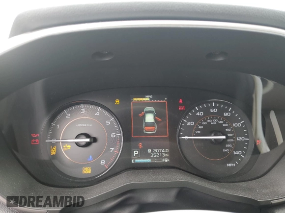 2019 Subaru Crosstrek Premium with VIN JF2GTAEC9KH289271, listed as a Copart auction lot 58086805 with 35,213 mi miles and Salvage title. Bid and sale history available at DreamBid. Image 9.