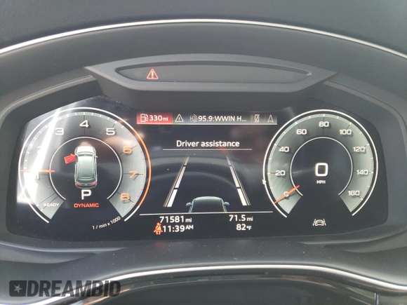 2021 Audi Q7 Premium Plus с VIN WA1LXAF70MD013083, выставлен на аукционе Copart как лот 56216055 с пробегом 71 581 миль миль и Списание • Salvage title. История ставок и продаж доступна на DreamBid. Изображение 9.