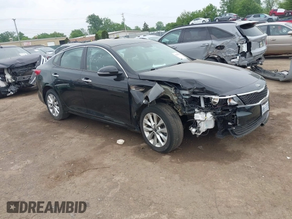 2017 Kia Optima LX z VIN 5XXGT4L36HG145802, wystawiony jako IAAI lot #42280279 z przebiegiem 74 512 mil mil oraz . Historia ofert i sprzedaży dostępna na DreamBid. Obrazek 1.