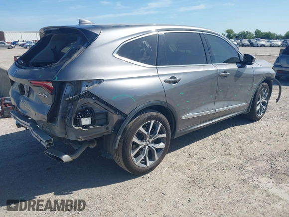 2022 Acura MDX Technology with VIN 5J8YD9H41NL006271, listed as a IAAI auction lot 42602014 with 59,338 mi miles and . Bid and sale history available at DreamBid. Image 4.