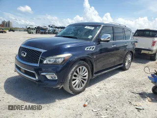 2016 Infiniti QX80 z VIN JN8AZ2ND1G9800804, wystawiony jako Copart lot #60779855 z przebiegiem 229 314 mil mil oraz Szkoda całkowita • Salvage title. Historia ofert i sprzedaży dostępna na DreamBid. Obrazek 1.