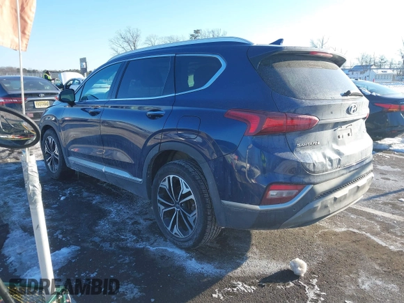 2020 Hyundai Santa Fe SEL with VIN 5NMS3CAA5LH273416, listed as a IAAI auction lot 41423152 with 94,920 mi miles. Bid and sale history available at carsss.com. Image 3.