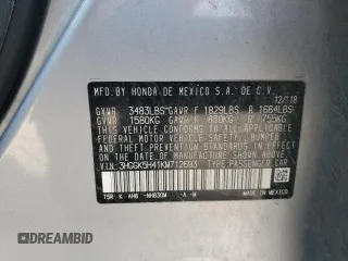 2019 Honda Fit LX z VIN 3HGGK5H41KM712693, wystawiony jako Copart lot #52069275 z przebiegiem 68 522 mil mil oraz Szkoda całkowita • Salvage title. Historia ofert i sprzedaży dostępna na DreamBid. Obrazek 12.