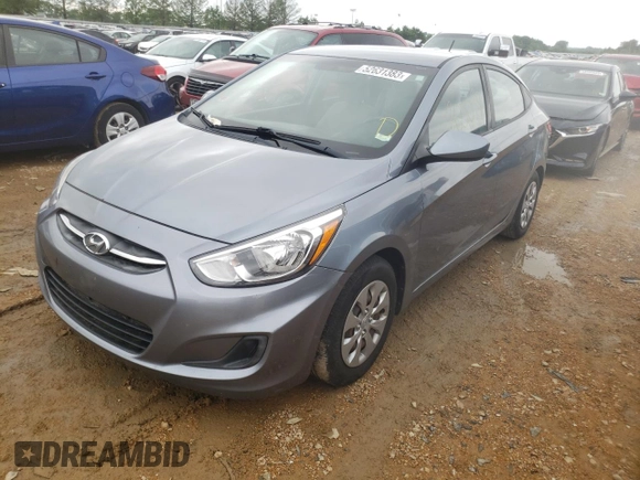 2017 Hyundai Accent SE with VIN KMHCT4AE7HU353826, listed as a Copart auction lot 52631383 with 105,019 mi miles. Bid and sale history available at carsss.com. Image 1.