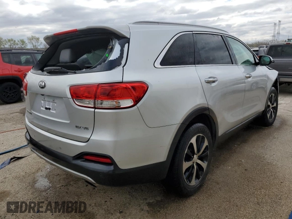 2016 Kia Sorento EX with VIN 5XYPH4A53GG009434, listed as a Copart auction lot 53254225 with 140,083 mi miles and Salvage title. Bid and sale history available at DreamBid. Image 3.