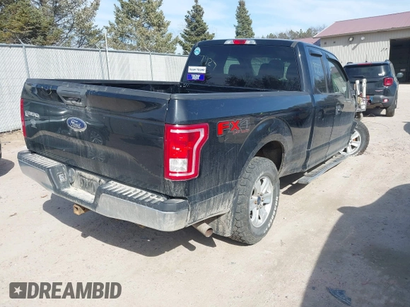2017 Ford F-150 XL with VIN 1FTFX1EF4HKC85861, listed as a IAAI auction lot 41777927 with 1 mi miles. Bid and sale history available at carsss.com. Image 4.