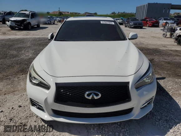 2017 Infiniti Q50 Premium z VIN JN1EV7AP5HM737908, wystawiony jako Copart lot #57037925 z przebiegiem 68 606 mil mil oraz Szkoda całkowita • Salvage title. Historia ofert i sprzedaży dostępna na DreamBid. Obrazek 5.