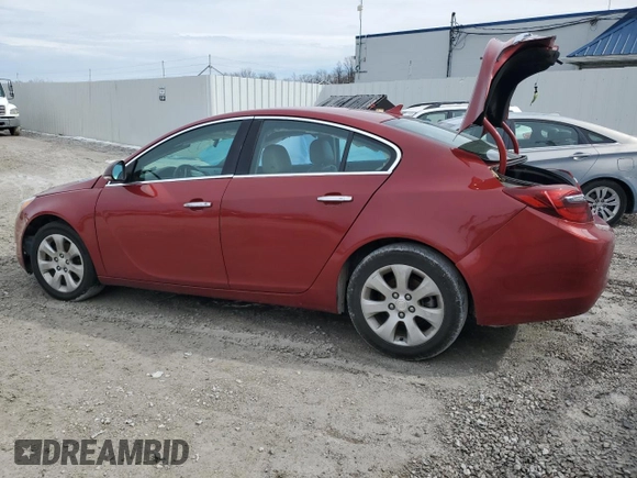 2014 Buick Regal Premium I with VIN 2G4GM5ER2E9175284, listed as a Copart auction lot 42518515 with Not provided miles and Salvage title. Bid and sale history available at DreamBid. Image 2.