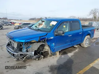 2019 Ford F-150 XL with VIN 1FTEW1E42KKE62265, listed as a IAAI auction lot 41477922 with 22,910 mi miles. Bid and sale history available at carsss.com. Image 18.