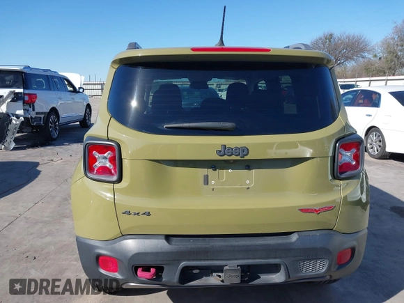 2015 Jeep Renegade Trailhawk with VIN ZACCJBCT6FPC11721, listed as a IAAI auction lot 41759053 with 95,499 mi miles and . Bid and sale history available at DreamBid. Image 17.