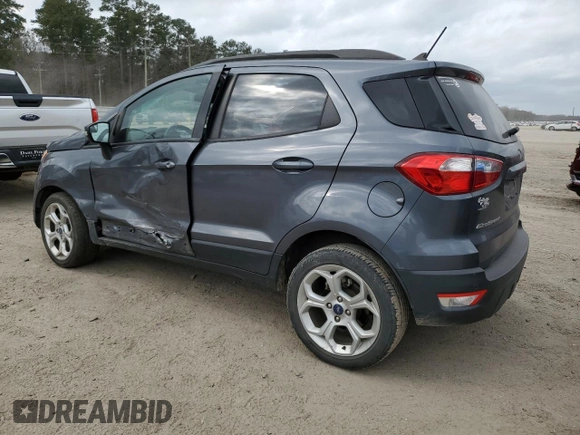 2021 Ford EcoSport SE with VIN MAJ3S2GEXMC439690, listed as a Copart auction lot 47822895 with 8,869 mi miles and Salvage Title. Bid and sale history available at carsss.com. Image 2.