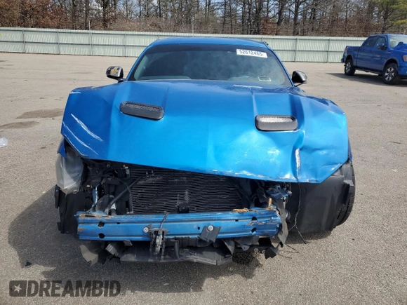 2019 Ford Mustang EcoBoost with VIN 1FA6P8TH1K5173219, listed as a Copart auction lot 52612465 with 53,752 mi miles and Salvage Title. Bid and sale history available at carsss.com. Image 5.