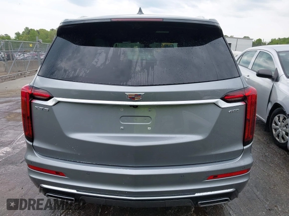 2024 Cadillac XT6 FWD Premium Luxury with VIN 1GYKPCRS0RZ748048, listed as a IAAI auction lot 42043117 with 7,232 mi miles. Bid and sale history available at carsss.com. Image 16.