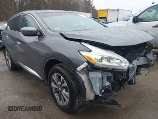 2017 Nissan Murano SL with VIN 5N1AZ2MH0HN186722, listed as a IAAI auction lot 41857991 with 52,845 mi miles and . Bid and sale history available at carsss.com. Image 1.