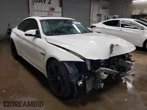 2015 BMW M4 with VIN WBS3R9C58FK330134, listed as a Copart auction lot 47553674 with 23,293 mi miles. Bid and sale history available at carsss.com. Image 4.