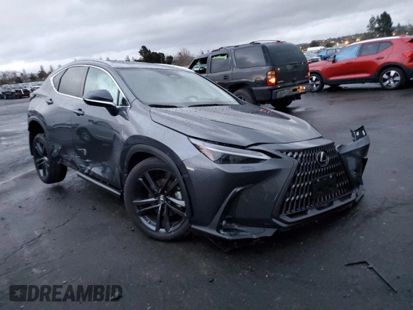 2023 Lexus NX 450h+ Luxury with VIN JTJHKCFZ0P2013668, listed as a Copart auction lot 37944734 with Not provided miles and . Bid and sale history available at DreamBid. Image 4.