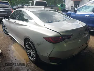 2019 Infiniti Q60 Luxe with VIN JN1EV7EL7KM290268, listed as a IAAI auction lot 42331261 with 95,402 mi miles and . Bid and sale history available at DreamBid. Image 3.