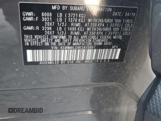 2019 Subaru Ascent Limited z VIN 4S4WMALD8K3475847, wystawiony jako Copart lot #59414655 z przebiegiem 88 330 mil mil oraz Szkoda całkowita • Salvage title. Historia ofert i sprzedaży dostępna na DreamBid. Obrazek 13.