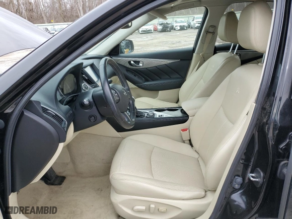 2014 Infiniti Q50 Hybrid Premium with VIN JN1AV7ARXEM701420, listed as a Copart auction lot 48456835 with 104,310 mi miles and Salvage Title. Bid and sale history available at carsss.com. Image 7.