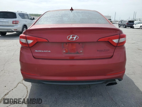 2017 Hyundai Sonata 2.4L with VIN 5NPE24AF4HH555834, listed as a Copart auction lot 53065195 with 103,853 mi miles and Clean Title. Bid and sale history available at carsss.com. Image 6.
