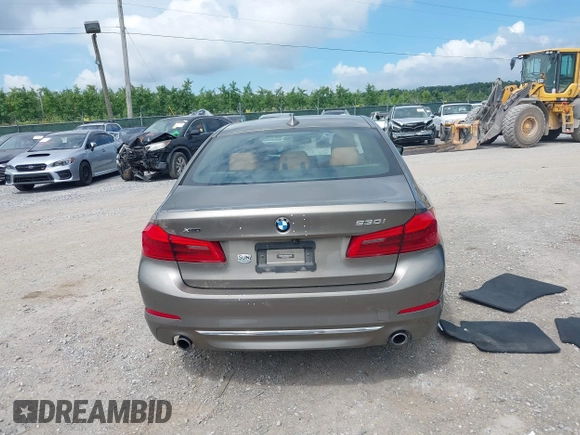2018 BMW 5 Series 530i xDrive with VIN WBAJA7C55JG909519, listed as a IAAI auction lot 42650263 with 57,077 mi miles and . Bid and sale history available at DreamBid. Image 16.