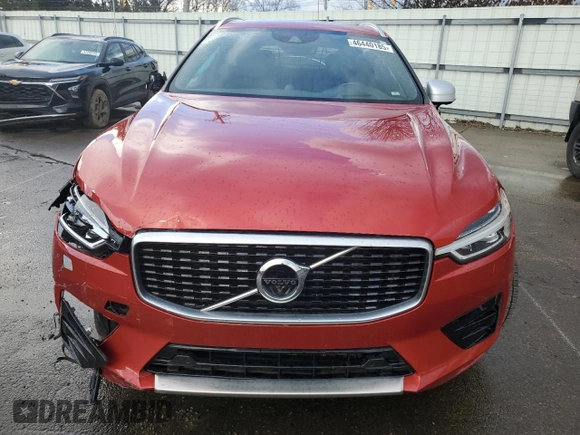 2018 Volvo XC60 R-Design with VIN LYV102RM1JB113465, listed as a Copart auction lot 46440185 with 62,646 mi miles and Salvage Title. Bid and sale history available at carsss.com. Image 5.