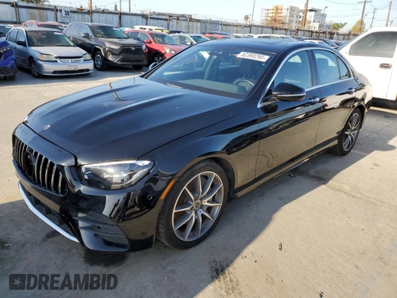2021 Mercedes-Benz E-Class E 350 with VIN W1KZF8DB5MA980394, listed as a Copart auction lot 52390295 with 42,450 mi miles and Salvage Title. Bid and sale history available at carsss.com. Image 1.