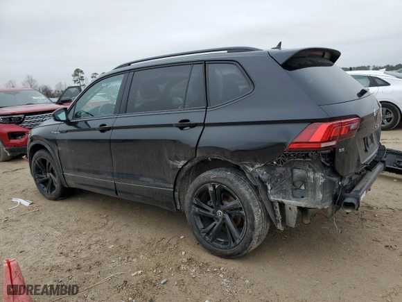 2023 Volkswagen Tiguan SE R-Line Black with VIN 3VVCB7AX1PM122483, listed as a Copart auction lot 42563035 with 22,054 mi miles and Salvage Title. Bid and sale history available at carsss.com. Image 2.