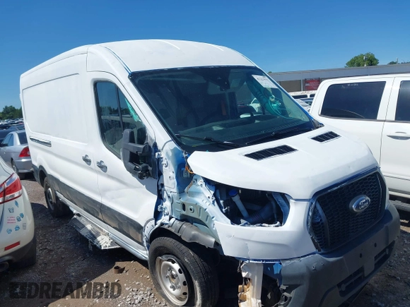 2023 Ford Transit Cargo with VIN 1FTBR1C87PKB05736, listed as a IAAI auction lot 42221931 with 40,248 mi miles and . Bid and sale history available at DreamBid. Image 1.