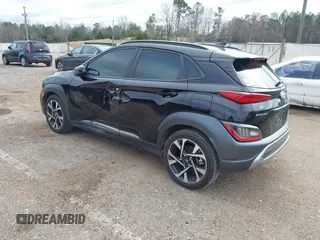 2023 Hyundai Kona Limited with VIN KM8K53A30PU944688, listed as a IAAI auction lot 41189184 with 31,866 mi miles. Bid and sale history available at carsss.com. Image 3.