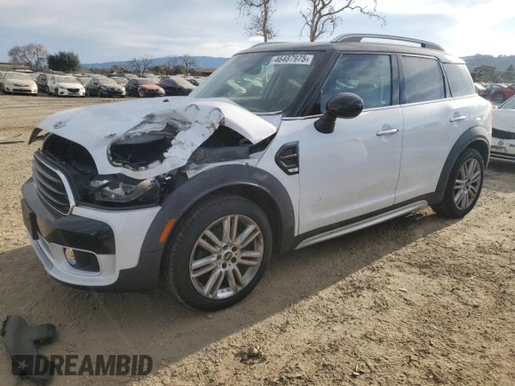 2018 MINI Countryman Cooper with VIN WMZYS7C35J3F44329, listed as a Copart auction lot 46487975 with 64,234 mi miles and Salvage title. Bid and sale history available at DreamBid. Image 1.