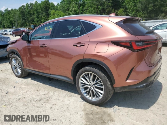 2025 Lexus NX 350h Premium with VIN 2T2GKCEZ3SC040711, listed as a Copart auction lot 56729615 with 5,997 mi miles and Salvage title. Bid and sale history available at DreamBid. Image 2.