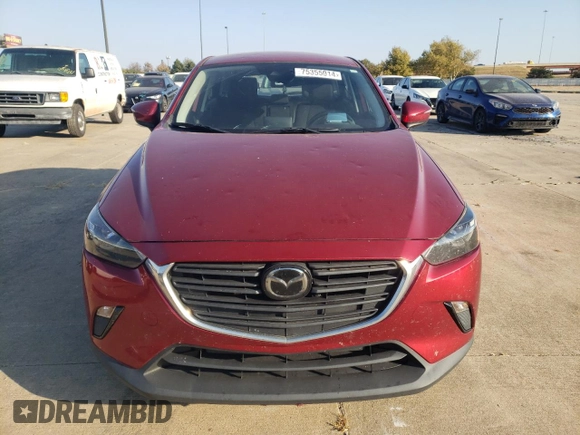 2021 Mazda CX-3 Sport with VIN JM1DKDB70M1504528, listed as a Copart auction lot 75355014 with 45,198 mi miles and Salvage Title. Bid and sale history available at carsss.com. Image 5.