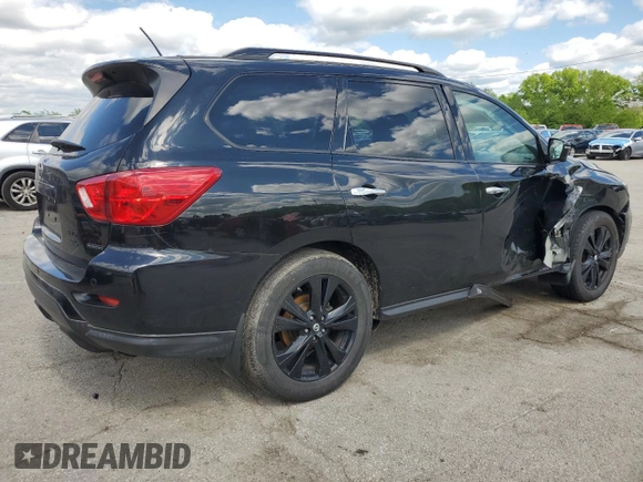 2018 Nissan Pathfinder SL with VIN 5N1DR2MM2JC627360, listed as a Copart auction lot 55961395 with 146,453 mi miles and Salvage title. Bid and sale history available at DreamBid. Image 3.