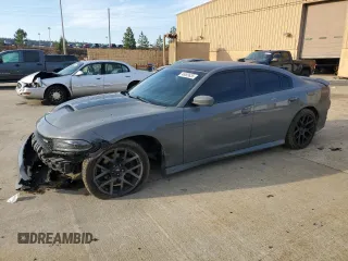2019 Dodge Charger R/T with VIN 2C3CDXCT8KH588555, listed as a Copart auction lot 46393635 with 82,169 mi miles and Salvage Title. Bid and sale history available at carsss.com. Image 1.