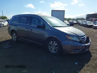 2014 Honda Odyssey EX z VIN 5FNRL5H4XEB061481, wystawiony jako IAAI lot #41992538 z przebiegiem 198 220 mil mil oraz . Historia ofert i sprzedaży dostępna na DreamBid. Obrazek 1.