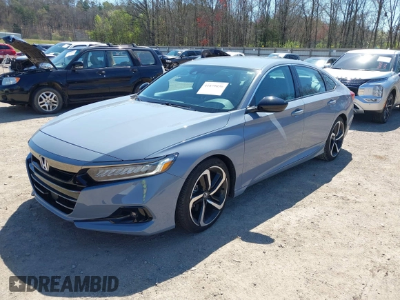 2022 Honda Accord Sedan Sport SE with VIN 1HGCV1F41NA033980, listed as a IAAI auction lot 41879036 with 54,472 mi miles. Bid and sale history available at carsss.com. Image 17.