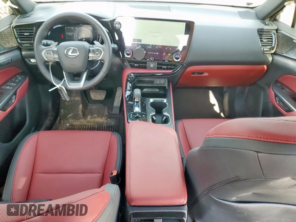 2025 Lexus NX 350h Premium with VIN 2T2GKCEZ8SC052708, listed as a Copart auction lot 66940845 with 1,186 mi miles and Salvage title. Bid and sale history available at DreamBid. Image 8.