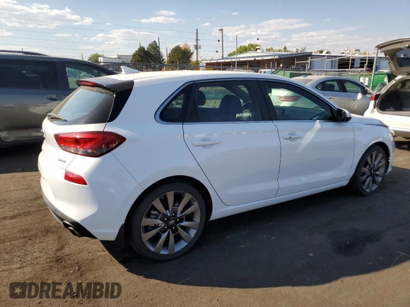 2018 Hyundai Elantra GT Sport with VIN KMHH55LC4JU073160, listed as a Copart auction lot 74827894 with 28,226 mi miles and Clean Title. Bid and sale history available at carsss.com. Image 3.