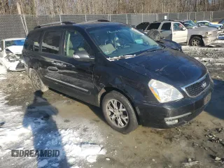 2014 Kia Sedona EX with VIN KNDMH4C76E6545439, listed as a Copart auction lot 88275505 with 210,547 mi miles and Salvage Title. Bid and sale history available at carsss.com. Image 4.
