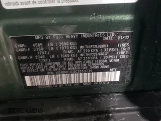 2012 Subaru Outback Limited z VIN 4S4BRCJC6C3253735, wystawiony jako Copart lot #59421065 z przebiegiem 86 511 mil mil oraz Szkoda całkowita • Salvage title. Historia ofert i sprzedaży dostępna na DreamBid. Obrazek 13.