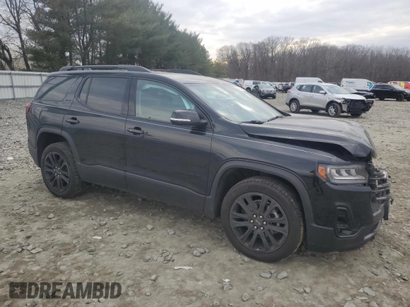 2023 GMC Acadia SLT with VIN 1GKKNULSXPZ236213, listed as a Copart auction lot 44957905 with 20,602 mi miles and Salvage Title. Bid and sale history available at DreamBid. Image 4.