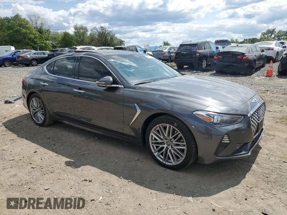 2020 Genesis G70 2.0T with VIN KMTG34LA9LU062884, listed as a Copart auction lot 68301304 with 92,700 mi miles and Salvage Title. Bid and sale history available at carsss.com. Image 4.