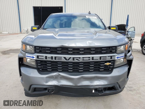 2020 Chevrolet Silverado 1500 Custom with VIN 3GCPWBEH2LG352049, listed as a Copart auction lot 47804815 with 99,342 mi miles and Salvage Title. Bid and sale history available at carsss.com. Image 5.