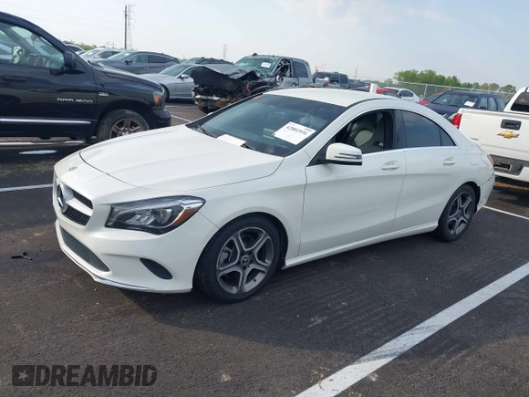2018 Mercedes-Benz CLA 250 with VIN WDDSJ4EB7JN604260, listed as a IAAI auction lot 42001931 with 85,556 mi miles and . Bid and sale history available at DreamBid. Image 2.