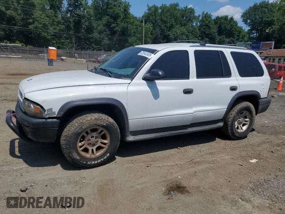 2003 Dodge Durango Sport with VIN 1D4HS38N63F522358, listed as a Copart auction lot 62640305 with 258,304 mi miles and Salvage title. Bid and sale history available at DreamBid. Image 1.