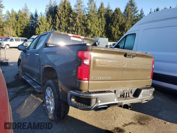 2023 Chevrolet Silverado 1500 LTZ with VIN 1GCUDGED3PZ264037, listed as a Copart auction lot 47615965 with 5,670 mi miles and Salvage Title. Bid and sale history available at carsss.com. Image 2.