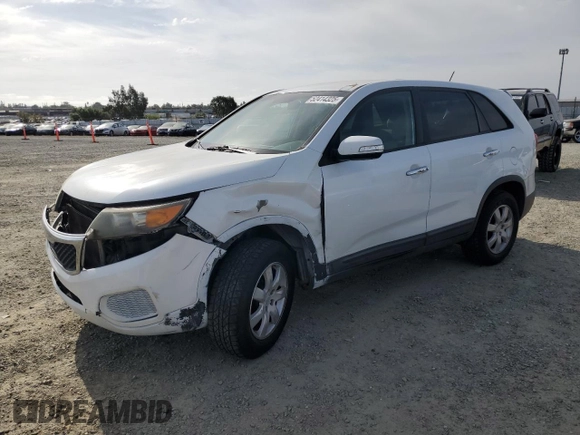 2011 Kia Sorento LX with VIN 5XYKT3A15BG071300, listed as a Copart auction lot 52414325 with 142,458 mi miles and Salvage Title. Bid and sale history available at carsss.com. Image 1.